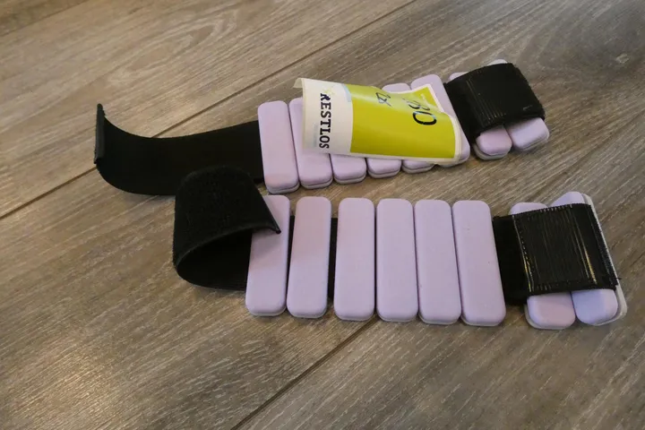 2x Sportneer Gewichtsmanschetten, verstellbar, schwarz/grau